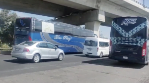 Trafico en Autopista Puebla-Acatzingo