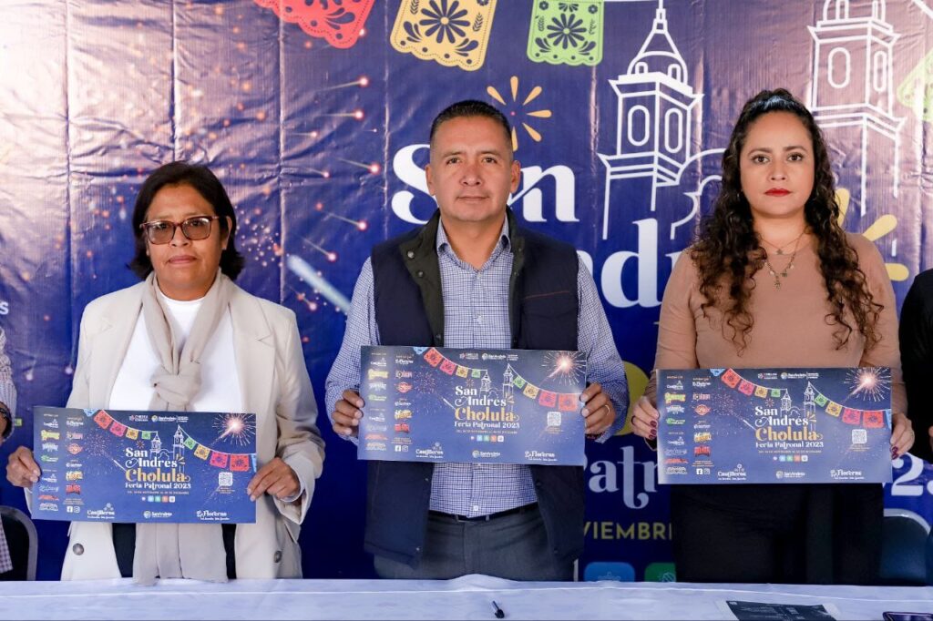 Inaugura Mundo Tlatehui la Fiesta Patronal de San Andrés Cholula 2023