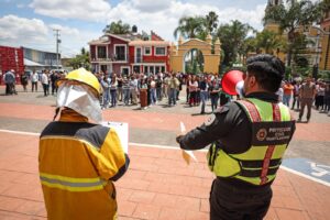 Con amplia participación, Cuautlancingo se suma al simulacro de sismo 2025