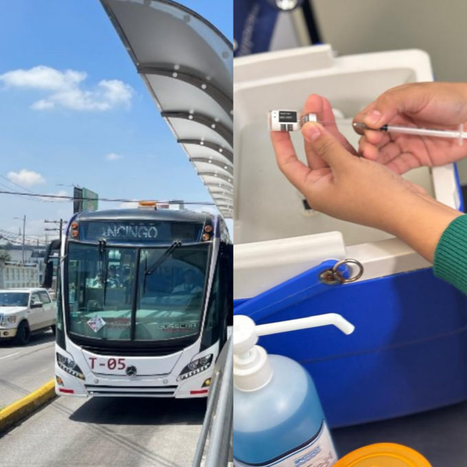 Instalan módulos de vacunación en estaciones de RUTA Puebla